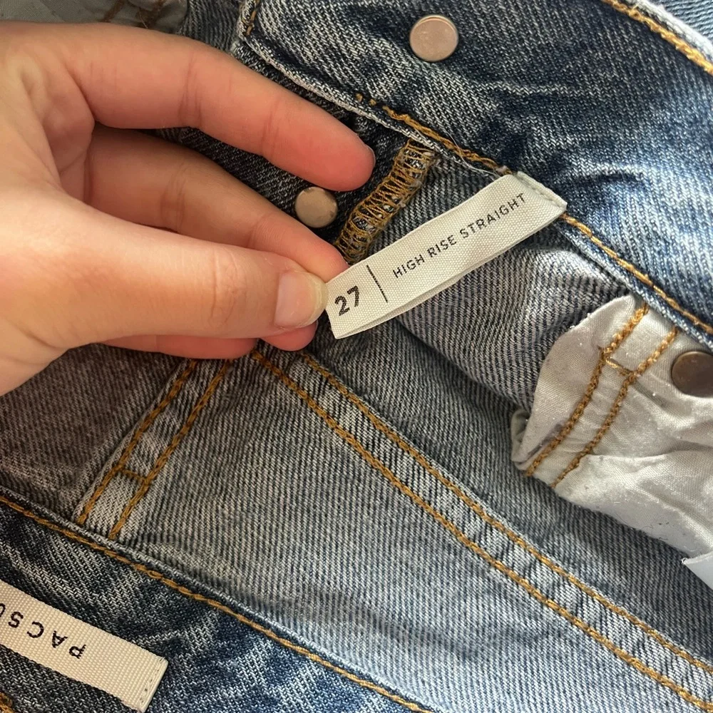 Pacsun Medium-Dark Wash Jeans - Picture 3 of 3